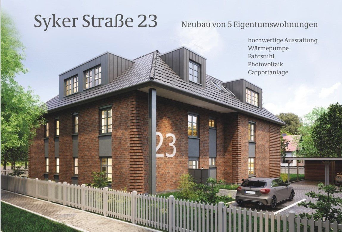 Wohnung zum Kauf provisionsfrei 349.000 € 3 Zimmer 104 m²<br/>Wohnfläche 1.<br/>Geschoss Syker Str. 23 Bassum Bassum 27211