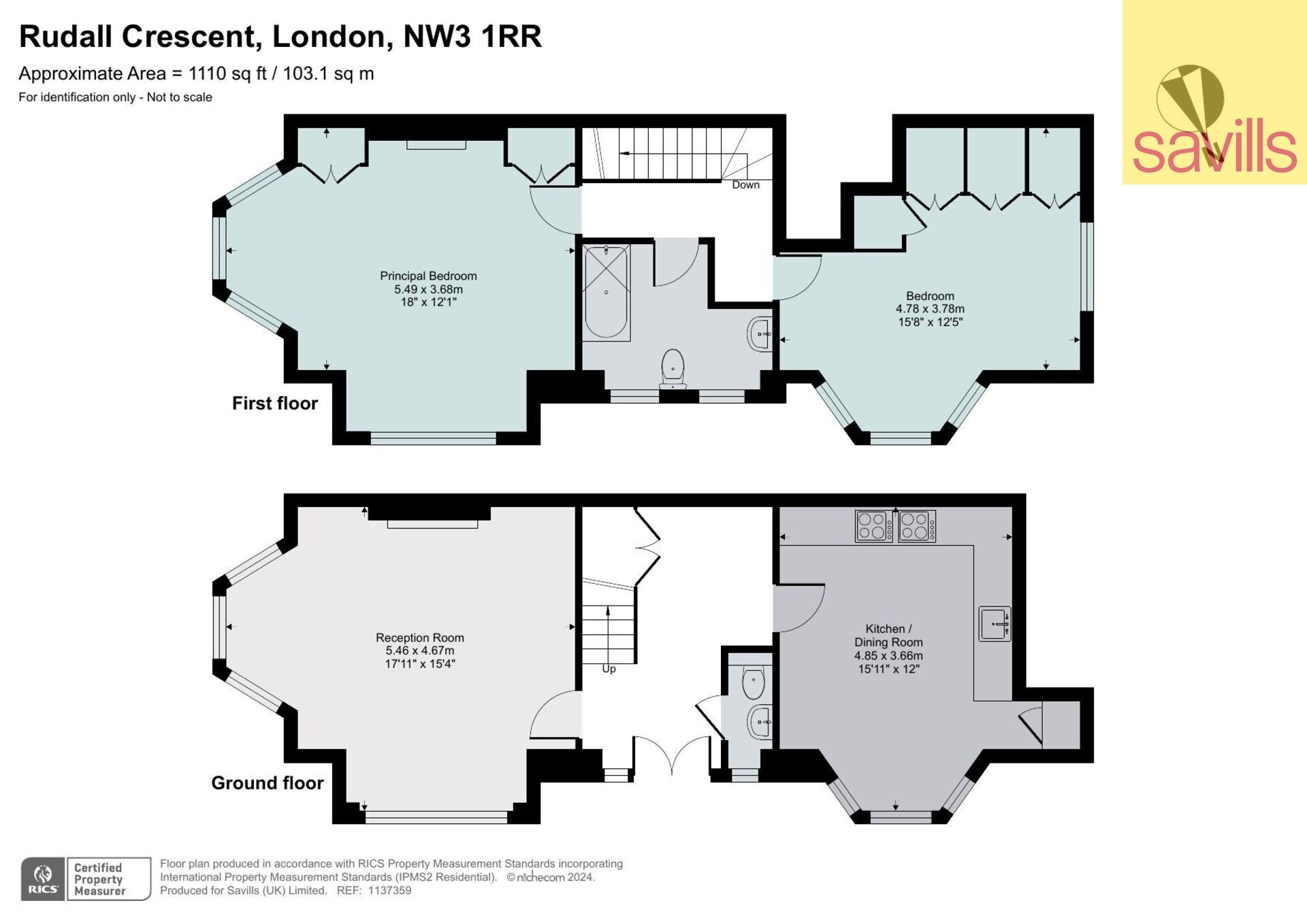 Wohnung zum Kauf provisionsfrei 1.941.388 € 3 Zimmer 104,1 m²<br/>Wohnfläche RUDALL CRESCENT 1 London NW3 1RR