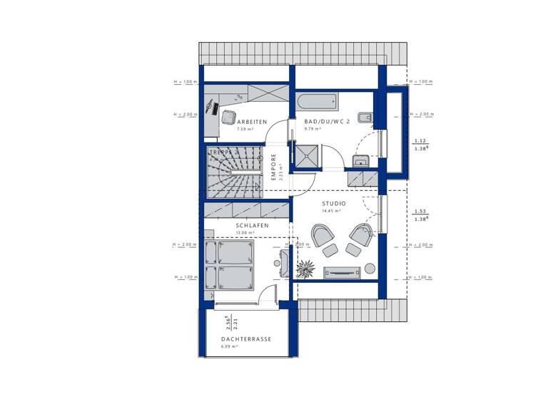 Doppelhaushälfte zum Kauf 1.457.000 € 6 Zimmer 191 m² 2.000 m² Grundstück Münsing 82541