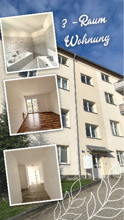 Wohnung zur Miete 467 € 3 Zimmer 84,8 m²<br/>Wohnfläche ab sofort<br/>Verfügbarkeit Berbisdorfer Straße 82d Einsiedel 461 Chemnitz 09123