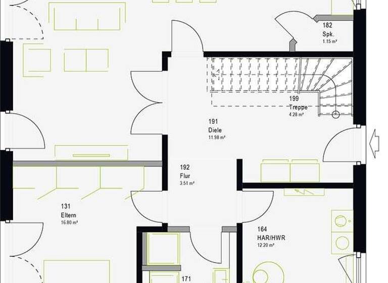 Einfamilienhaus zum Kauf - Erstbezug provisionsfrei 422.449 € 6 Zimmer 198 m² 623 m² Grundstück Großkuchen Heidenheim 89520