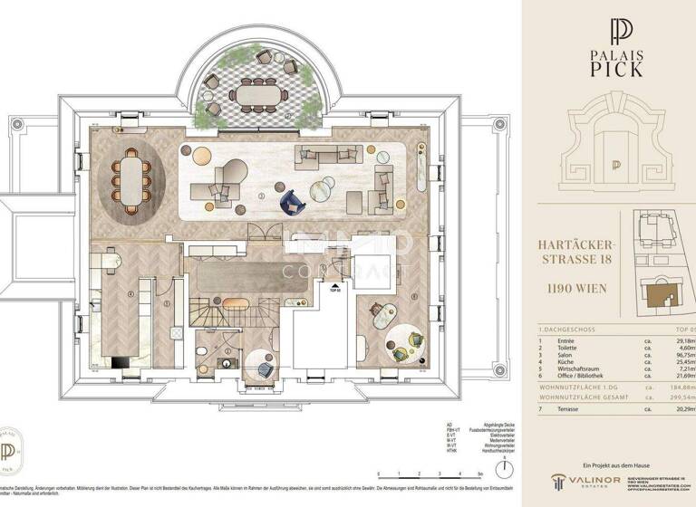 Penthouse zum Kauf - Erstbezug 5 Zimmer 299,5 m² Wien 1190