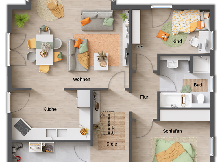 Bungalow zum Kauf - Erstbezug 290.950 € 3 Zimmer 90 m² 800 m² Grundstück Herzberg 04916