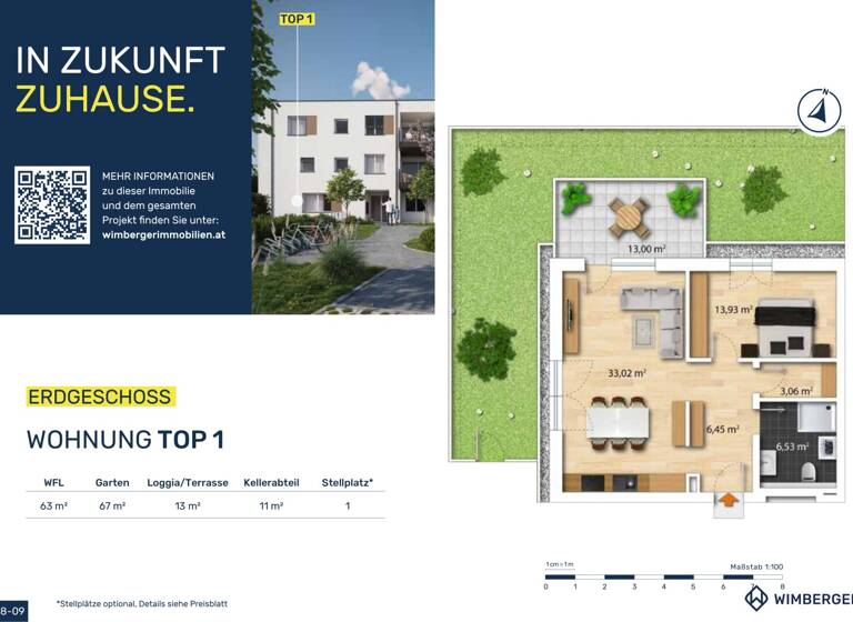 Wohnung zum Kauf - Erstbezug 279.400 € 2 Zimmer 63 m² Rhemastraße 1 St. Marien 4502
