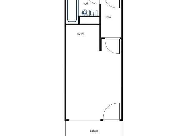 Studio zur Miete 437 € 1 Zimmer 26,5 m² 2. Geschoss frei ab 04.04.2026 Untere Jakobermauer 9 Innenstadt Augsburg 86152