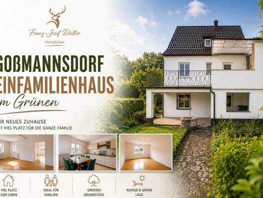 Einfamilienhaus zum Kauf 369.000 € 5 Zimmer 129 m² 476 m² Grundstück Goßmannsdorf 97199