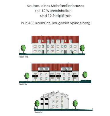 Terrassenwohnung zum Kauf provisionsfrei 303.325,50 € 2 Zimmer 69,7 m² frei ab sofort Am Spindelberg 12 a/b Kallmünz Kallmünz 93183