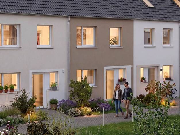 Reihenmittelhaus zum Kauf - Neubau provisionsfrei 530.000 € 4 Zimmer 109 m² 116 m² Grundstück Am Bruckweg Kornburg Nürnberg 90455