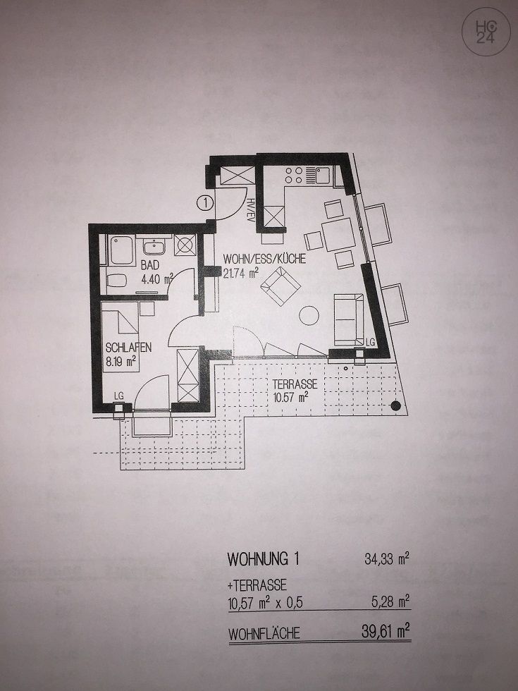 Wohnung zur Miete Wohnen auf Zeit 1.170 € 2 Zimmer 39 m²<br/>Wohnfläche 03.03.2025<br/>Verfügbarkeit Pfersee - Süd Augsburg 86157