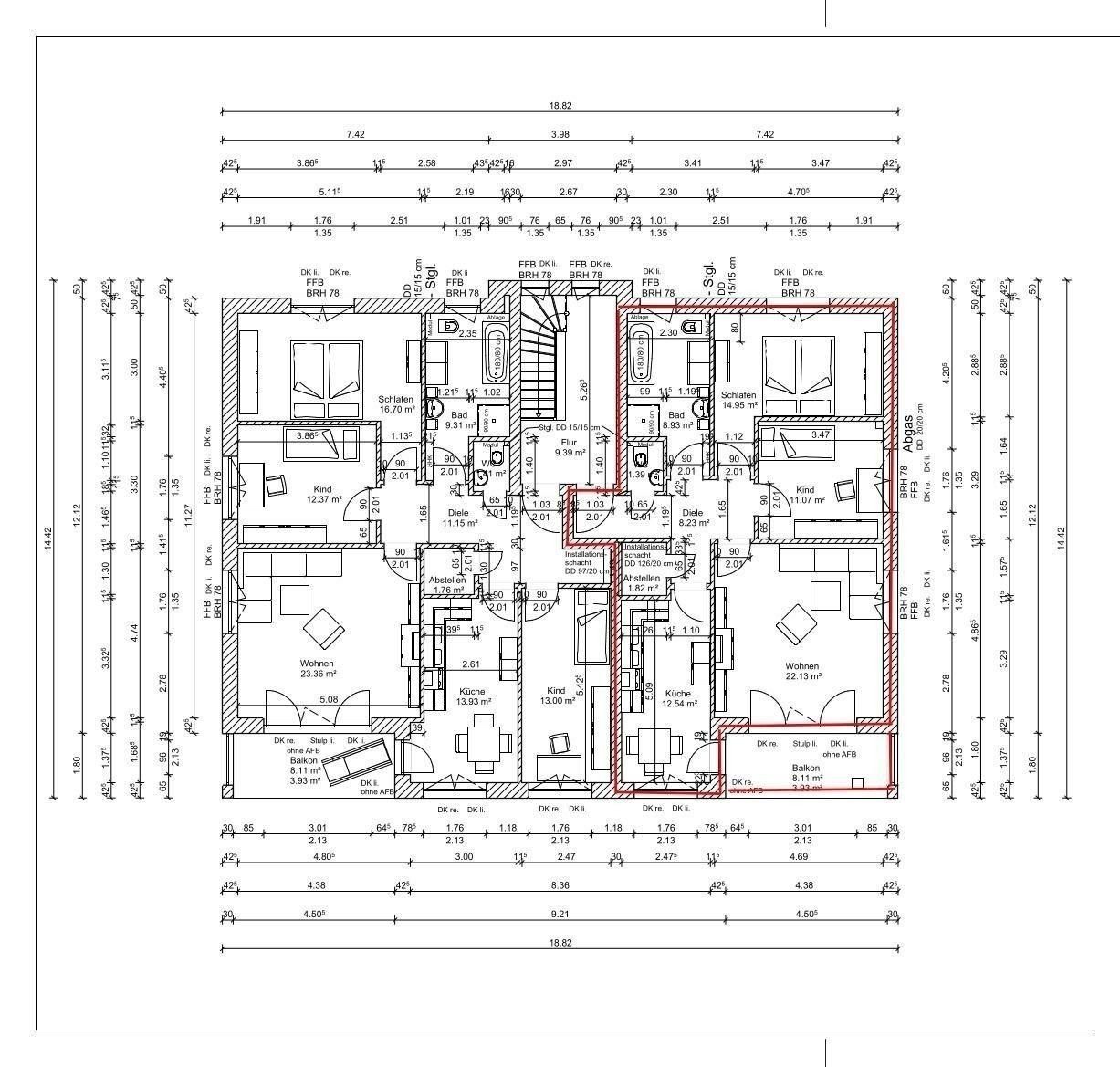 Wohnung zur Miete 1.060 € 3 Zimmer 92 m²<br/>Wohnfläche 2.<br/>Geschoss 01.03.2025<br/>Verfügbarkeit Karl-Fröhlich-Str.62 Triebseer Wiesen Stralsund 18437