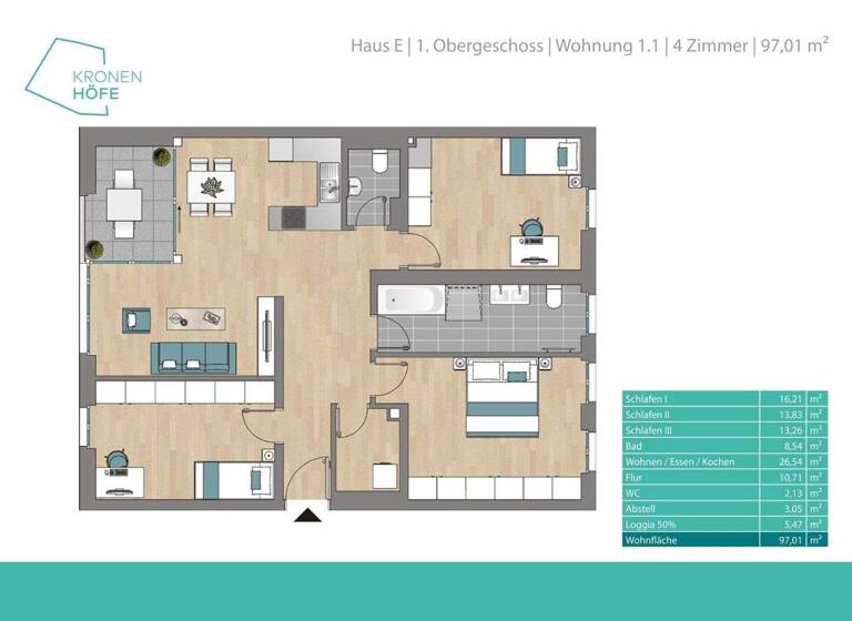 Wohnung zur Miete 1.400 € 4 Zimmer 97 m² 1. Geschoss frei ab sofort Backnang 71522