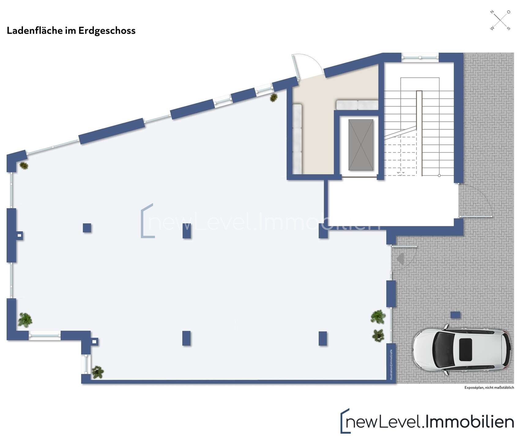 Büro-/Praxisfläche zur Miete provisionsfrei 1.400 € 130 m²<br/>Bürofläche Brunnenstraße 1 Nittendorf Nittendorf 93152