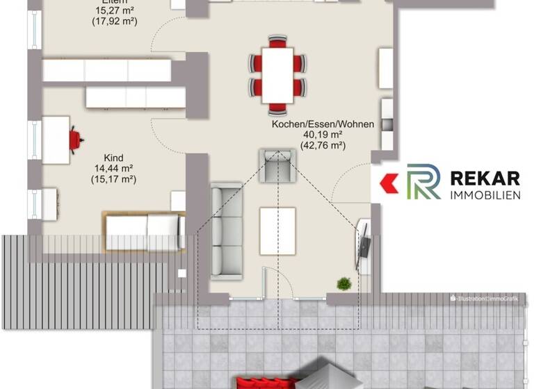 WG-Zimmer zur Miete 1.000 € 3 Zimmer 103 m² 2. Geschoss frei ab 01.07.2026 Patriching 25 Hacklberg Passau 94034