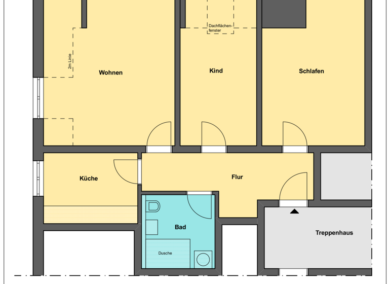 Wohnung zum Kauf 239.000 € 3 Zimmer 73 m² 5. Geschoss frei ab 01.04.2026 Striesen-West Dresden 01309
