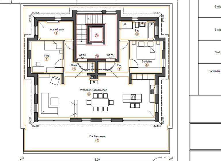 Penthouse zur Miete 1.350 € 5 Zimmer 136 m² Schellingstr. 11 Großdeinbach Schwäbisch Gmünd 73527