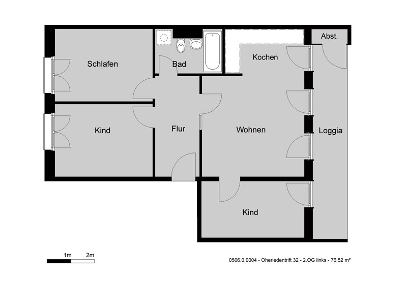 Wohnung zur Miete 617 € 4 Zimmer 76,5 m²<br/>Wohnfläche 2.<br/>Geschoss 01.04.2025<br/>Verfügbarkeit Oheriedentrift 32 Bemerode Hannover 30539