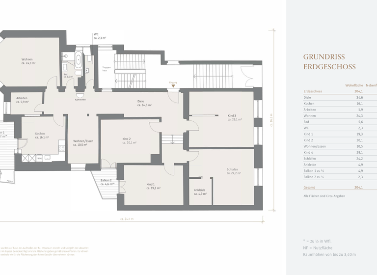 Wohnung zum Kauf 2.970.000 € 7 Zimmer 204 m² EG Au-Haidhausen München 81675