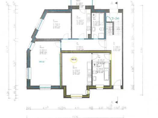 Wohnung zur Miete 390 € 2 Zimmer 67,9 m² EG Merseburg 06217