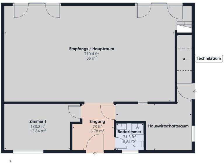 Bürogebäude zur Miete 1.800 € 6 Zimmer 200 m² Bürofläche Holzwickede 59439