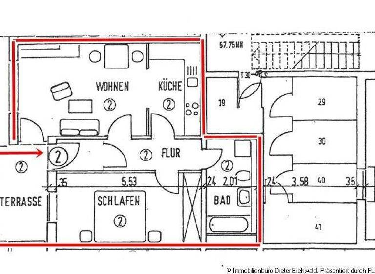 Wohnung zur Miete 480 € 2 Zimmer 56 m² Sassnitz 18546