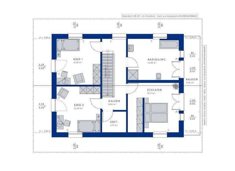 Einfamilienhaus zum Kauf 1.251.455 € 5 Zimmer 166 m² 625 m² Grundstück Willing Bad Aibling 83043