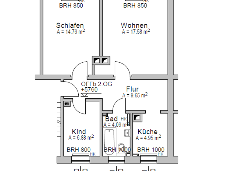 Wohnung zur Miete 348 € 3 Zimmer 58 m² EG frei ab sofort Ostrau 04749