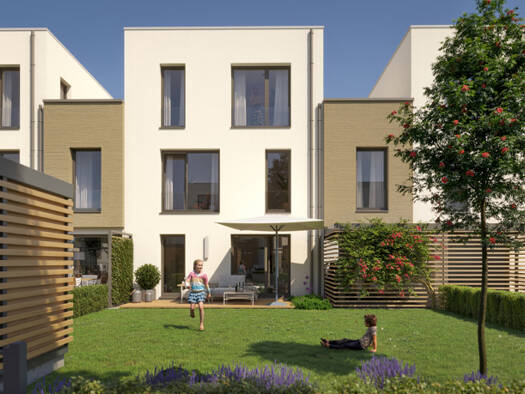 Reihenmittelhaus zum Kauf - Erstbezug provisionsfrei 1.597.600 € 6 Zimmer 169,2 m² 261 m² Grundstück Kalbach-Riedberg Kalbach-Riedberg 60438