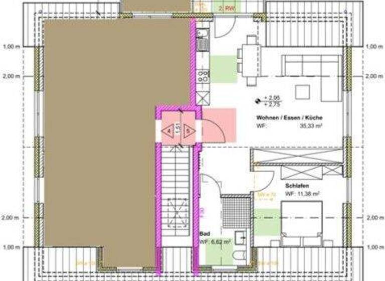 Wohnung zur Miete - Erstbezug 900 € 2 Zimmer 57,4 m² frei ab 01.04.2026 Kernstadt Paderborn 33098