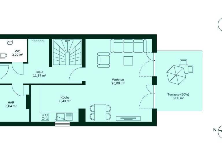 Doppelhaushälfte zum Kauf - Erstbezug provisionsfrei 594.900 € 4 Zimmer 106,3 m² 295 m² Grundstück frei ab 01.06.2027 Siedlersteig 12 Ahrensfelde 16356