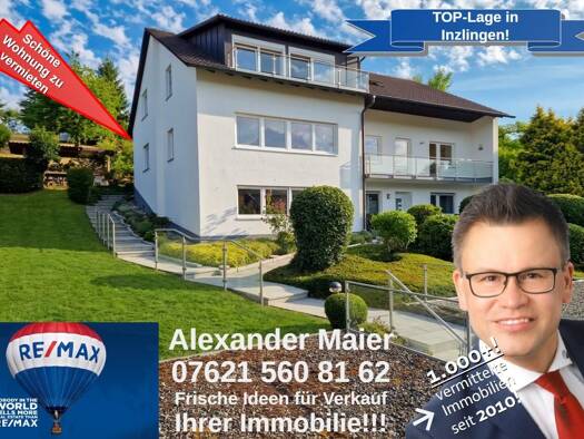 Wohnung zur Miete 1.350 € 4 Zimmer 113 m² 1. Geschoss frei ab sofort Inzlingen 79594