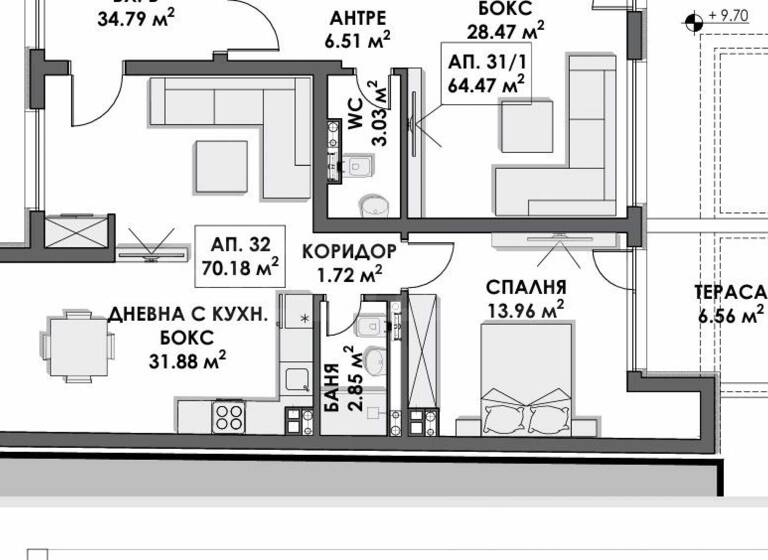 Studio zum Kauf 164.657 € 2 Zimmer 84,1 m² Sofia