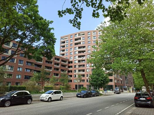 Wohnung zur Miete 1.548 € 2 Zimmer 61,9 m² 11. Geschoss frei ab 01.12.2026 Alter Güterbahnhof 1 Barmbek-Nord Hamburg 22303