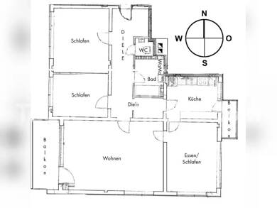 Wohnung zur Miete Tauschwohnung 1.300 € 4 Zimmer 112 m² 4. Geschoss Mittersendling München 80686