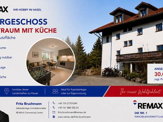 Studio zum Kauf 30.000 € 1 Zimmer Hasel 79686