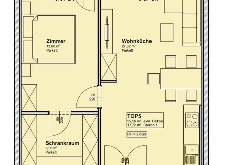 Terrassenwohnung zum Kauf - Erstbezug 600.300 € 2 Zimmer 60 m² Franz-Glaser-Gasse 30 Wien 1170
