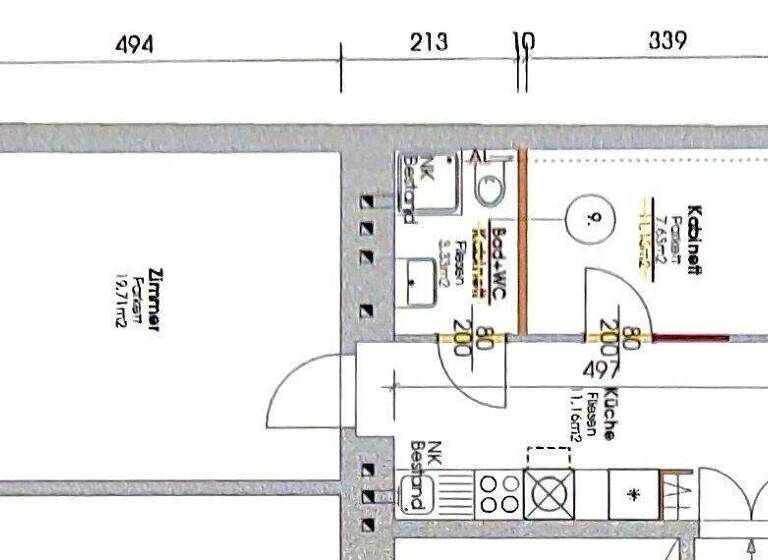 Wohnung zum Kauf 176.000 € 2 Zimmer 42 m² 2. Geschoss Wien 1200