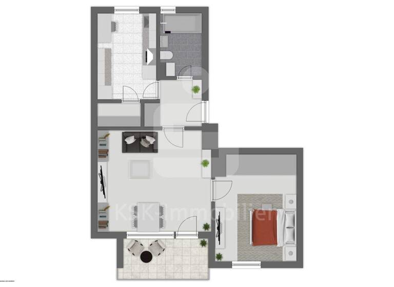 Wohnung zum Kauf 219.000 € 2 Zimmer 56 m² 1. Geschoss Bickendorf Köln / Bickendorf 50827