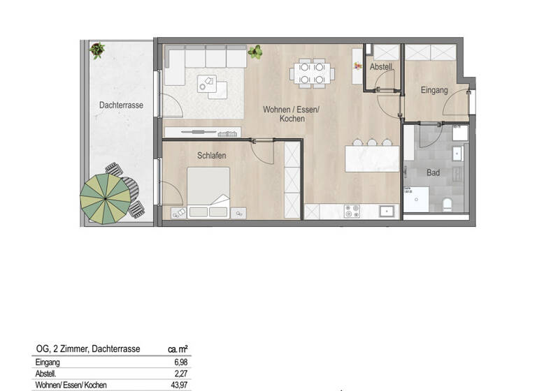 Wohnung zum Kauf 589.900 € 2 Zimmer 88 m²<br/>Wohnfläche 1.<br/>Geschoss Leitershofen Stadtbergen / Leitershofen 86391