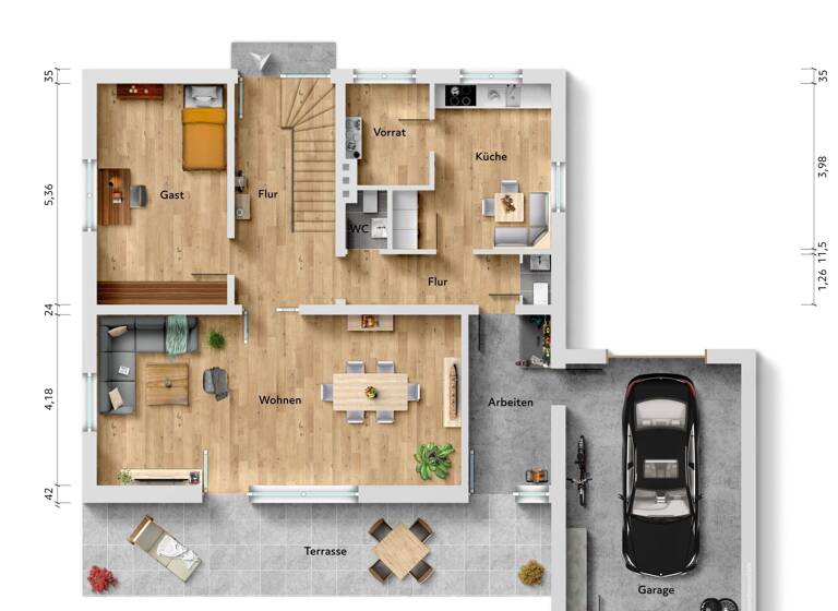 Einfamilienhaus zum Kauf 289.000 € 5 Zimmer 159,5 m²<br/>Wohnfläche 432 m²<br/>Grundstück Wiarden Wangerland 26434
