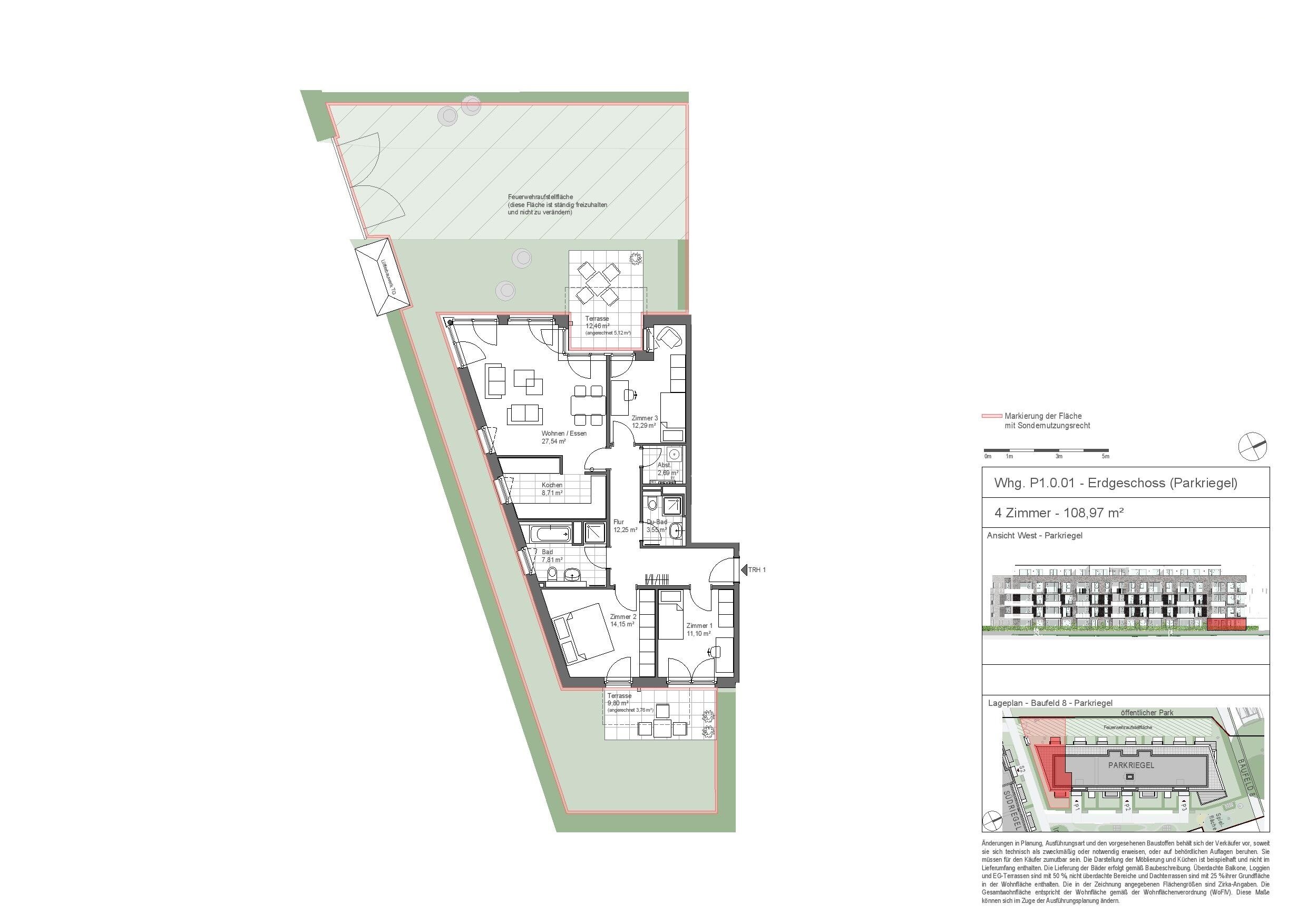 Wohnung zur Miete 900 € 4 Zimmer 109 m²<br/>Wohnfläche ab sofort<br/>Verfügbarkeit Gert-Marcus-Straße 13c Groß Borstel Hamburg 22529