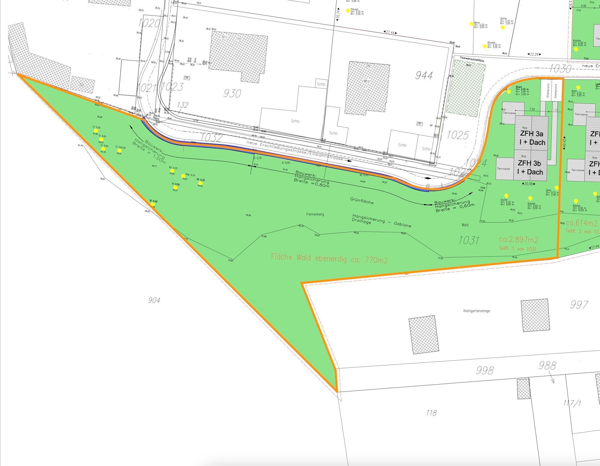 Grundstück zum Kauf 550.000 € 2.897,5 m²<br/>Grundstück Bornim Potsdam 14469