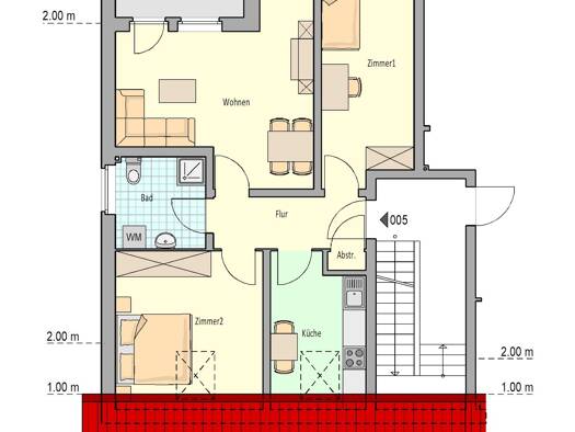 Wohnung zur Miete nur mit Wohnberechtigungsschein 364 € 3 Zimmer 66,2 m² 3. Geschoss frei ab 01.11.2026 Heiko-Plöger-Weg 10 Innenstadt Herford 32052