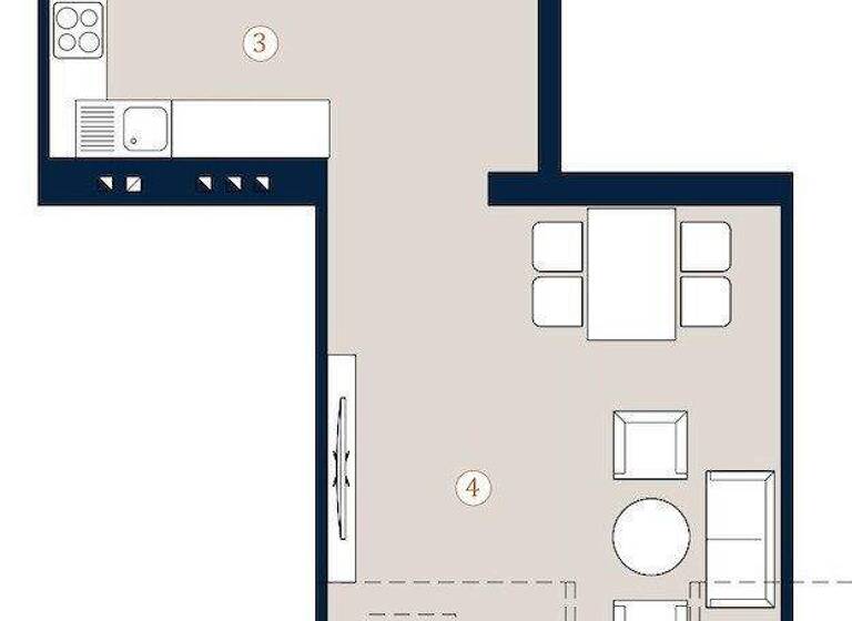 Studio zum Kauf 350.000 € 1 Zimmer 45,1 m² Halbgasse Wien 1070