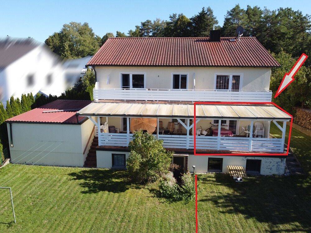 Immobilie in Kallmünz - renov.-bed. 2-Zi/Kü/Bad-ETW im EG mit überdachter Terrasse  - Bild 0
