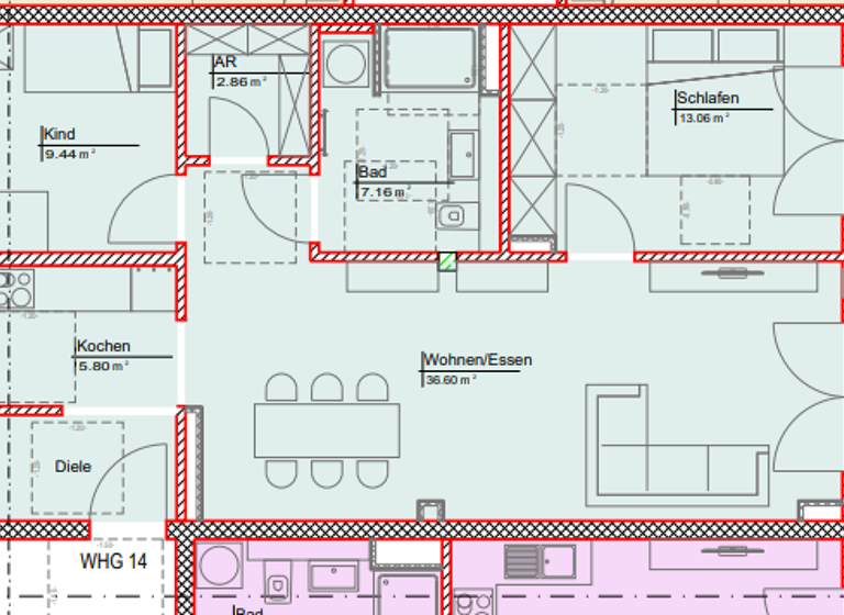 Wohnung zur Miete - Erstbezug 1.102 € 3 Zimmer 79,4 m² 1. Geschoss frei ab 01.05.2026 Mankham 72-78 Mankham Feichten an der Alz 84550