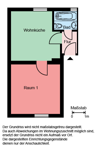 Wohnung zur Miete 299 € 1 Zimmer 31,7 m²<br/>Wohnfläche 2.<br/>Geschoss Sperberweg 5 Ackenbrock Iserlohn 58644