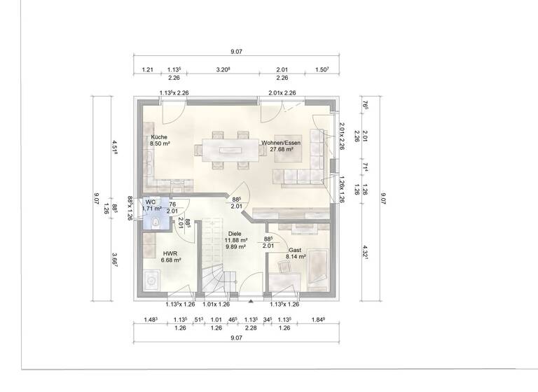 Einfamilienhaus zum Kauf - Erstbezug 410.000 € 5 Zimmer 123 m² 480 m² Grundstück Mittelstraße Elfershausen Malsfeld 34323