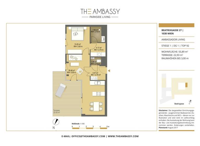 Wohnung zum Kauf 790.000 € 2 Zimmer 55,9 m² Wien 1030