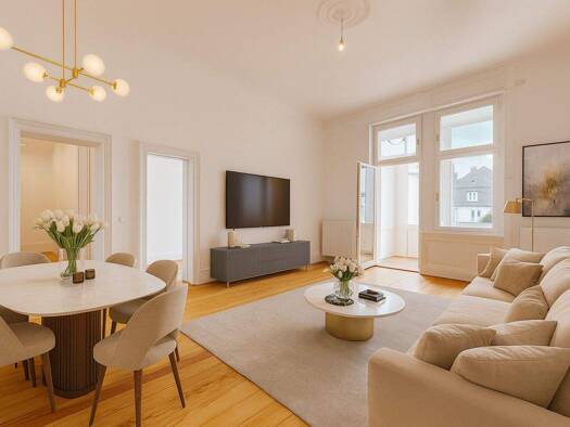 Wohnung zur Miete 3.125 € 3 Zimmer 117,1 m² 2. Geschoss Frankfurt am Main 60325