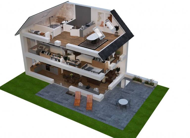 Reihenendhaus zum Kauf - Erstbezug provisionsfrei 740.000 € 5 Zimmer 162,5 m² 303,3 m² Grundstück Waldkraiburg 84478